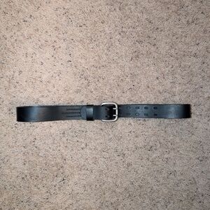 Womens Black Leather Belt